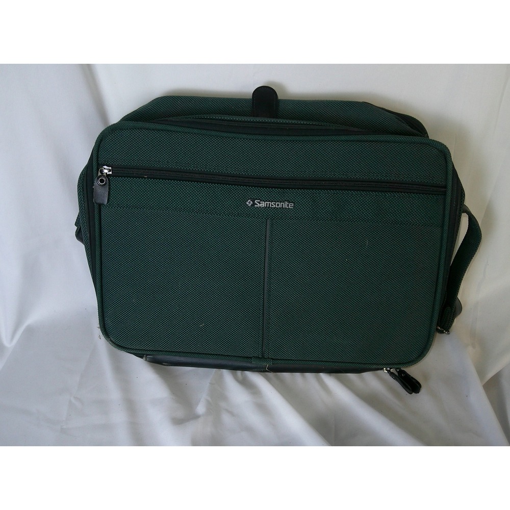 Samsonite Silhouette 5 Vintage 1993 Messenger Bag Green Ballistic Briefcase